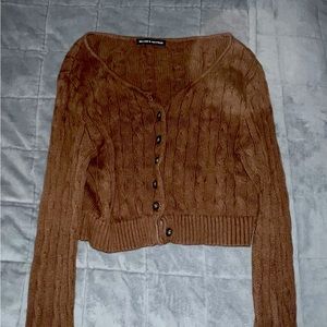 Brown Cropped Sweater